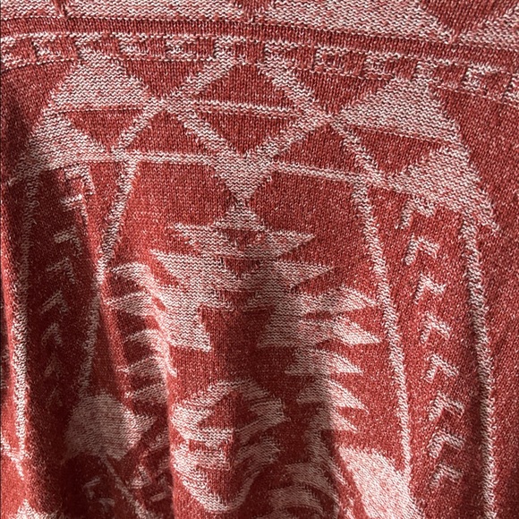 Rust Patterned Women's Sweater - Picture 7 of 7